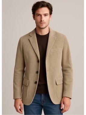 Territory Blazer M Corduroy Tan